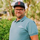 Headshot of Brad Olsen - Managing director at Golden Valleys Adventure Camp in Flinders on the Mornington Peninsula in Victoria.