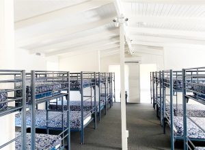 Image of bunk rooms in camp accommodation for church groups and youth groups.